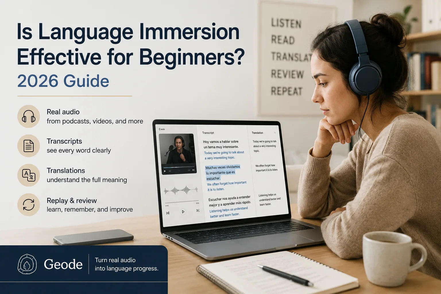 immersive language learning