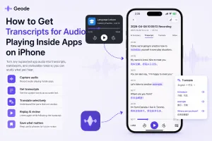 transcript for app audio