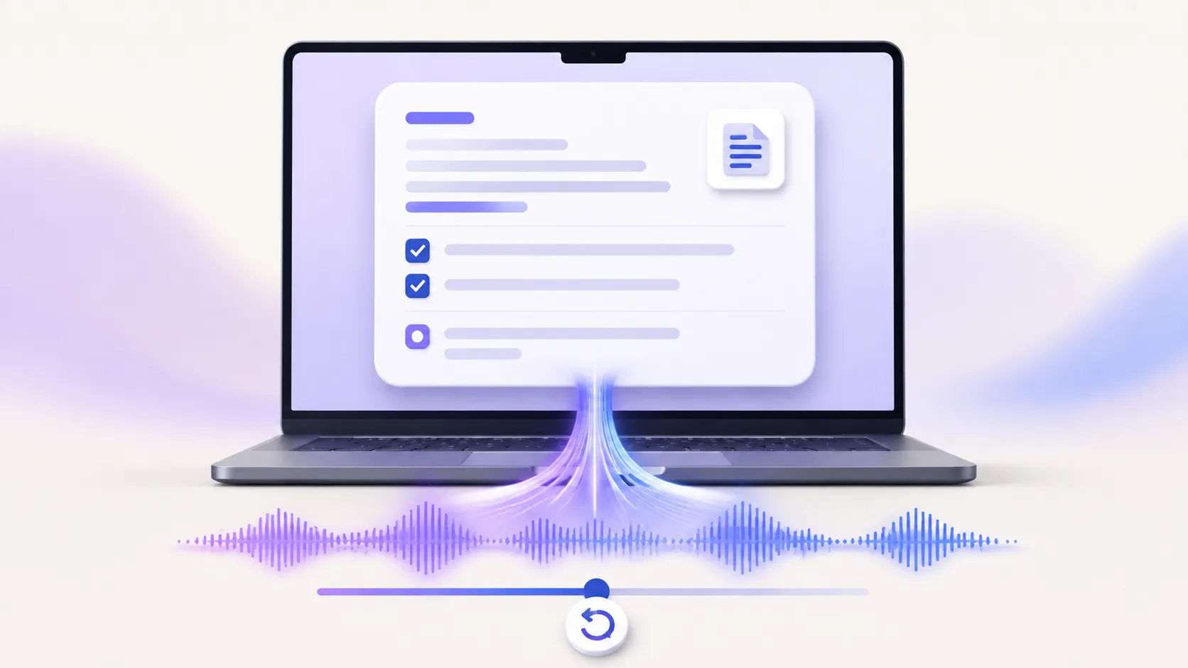 Create meeting notes from audio
